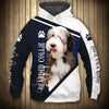 Blue Cute Bearded Collie - Never Walk Alone - Hoodie, Sweatshirt, TShirt
