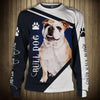 Blue Bull Dog - Never Walk Alone - Hoodie, Sweatshirt, TShirt
