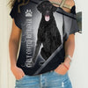 Full Black Curly Coated Retrieve - Never Walk Alone - Hoodie, Sweatshirt, TShirt
