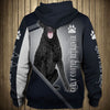 Full Black Curly Coated Retrieve - Never Walk Alone - Hoodie, Sweatshirt, TShirt