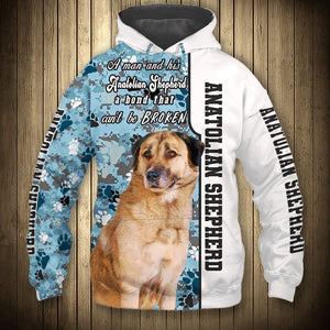 Anatolian Shepherd - A Man Bond Can't Be Broken - Hoodie, Sweatshirt, TShirt