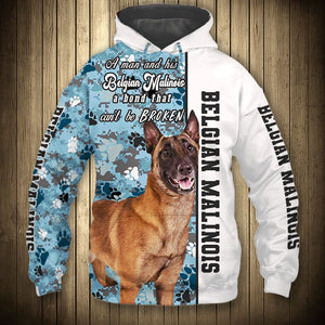 Belgian Malinois - A Man Bond Can't Be Broken - Hoodie, Sweatshirt, TShirt