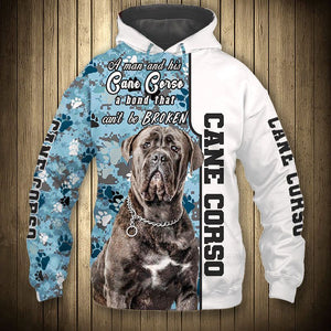 Cane Corso - A Man Bond Can't Be Broken - Hoodie, Sweatshirt, TShirt