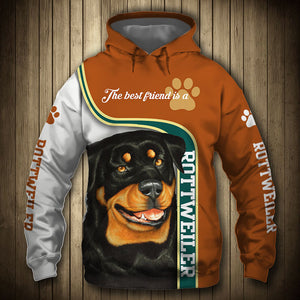 Rottweiler - The Best Friend Is A - Hoodie, Sweatshirt, TShirt 