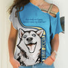Half Blue Husky - Make Me Happy, Humans Head Hurt - Hoodie, Sweatshirt, TShirt