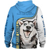 Half Blue Husky - Make Me Happy, Humans Head Hurt - Hoodie, Sweatshirt, TShirt