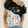 Just A Girl Love Ducks Black White - Hoodie, Sweatshirt, TShirt