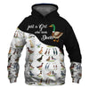 Just A Girl Love Ducks Black White - Hoodie, Sweatshirt, TShirt