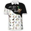 Just A Girl Love Ducks Black White - Hoodie, Sweatshirt, TShirt