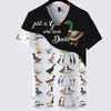 Just A Girl Love Ducks Black White - Hoodie, Sweatshirt, TShirt