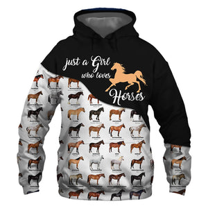Gold Horse - Just A Girl Love - Hoodie, Sweatshirt, TShirt 