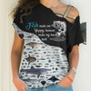 Fish Make Me Happy, Humans Head Hurt - Hoodie, Sweatshirt, TShirt