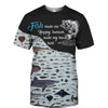 Fish Make Me Happy, Humans Head Hurt - Hoodie, Sweatshirt, TShirt
