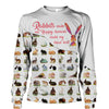 White Playful Rabbit - Make Me Happy, Humans Head Hurt - Hoodie, Sweatshirt, TShirt 
