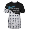 Half Black Husky - Make Me Happy, Humans Head Hurt - Hoodie, Sweatshirt, TShirt