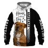 American Staffordshire - Home Is Where My Dog Is -  Hoodie, Sweatshirt, TShirt