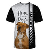 American Staffordshire - Home Is Where My Dog Is -  Hoodie, Sweatshirt, TShirt