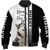 Smiling Husky - Home Is Where My Dog Is - Hoodie, Sweatshirt, TShirt 