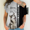 Smiling Husky - Home Is Where My Dog Is - Hoodie, Sweatshirt, TShirt 