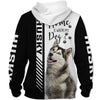 Smiling Husky - Home Is Where My Dog Is - Hoodie, Sweatshirt, TShirt 