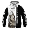 Smiling Husky - Home Is Where My Dog Is - Hoodie, Sweatshirt, TShirt 