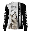 Smiling Husky - Home Is Where My Dog Is - Hoodie, Sweatshirt, TShirt 