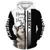 Smiling Husky - Home Is Where My Dog Is - Hoodie, Sweatshirt, TShirt 