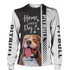 Brown Pitbull - Home Is Where My Dog Is - Hoodie, Sweatshirt, TShirt 