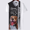 Brown Pitbull - Home Is Where My Dog Is - Hoodie, Sweatshirt, TShirt 