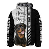 Black White Rottweiler - Home Is Where My Dog Is - Hoodie, Sweatshirt, TShirt
