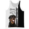 Black White Rottweiler - Home Is Where My Dog Is - Hoodie, Sweatshirt, TShirt