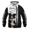 Border Collie - Home Is Where My Dog Is - - Hoodie, Sweatshirt, TShirt