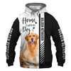 Golden Retriever - Home Is Where My Dog Is - Hoodie, Sweatshirt, TShirt