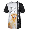 Golden Retriever - Home Is Where My Dog Is - Hoodie, Sweatshirt, TShirt