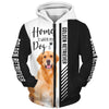 Golden Retriever - Home Is Where My Dog Is - Hoodie, Sweatshirt, TShirt