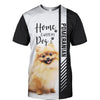 Black White Pomeranian - Home Is Where My Dog Is - Hoodie, Sweatshirt, TShirt 