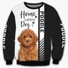 Tiny Black Poodle - Home Is Where My Dog Is - Hoodie, Sweatshirt, TShirt 