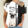 Smiling Pug - Home Is Where My Dog Is - Hoodie, Sweatshirt, TShirt 