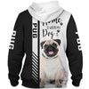 Smiling Pug - Home Is Where My Dog Is - Hoodie, Sweatshirt, TShirt 
