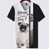 Smiling Pug - Home Is Where My Dog Is - Hoodie, Sweatshirt, TShirt 