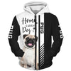 Smiling Pug - Home Is Where My Dog Is - Hoodie, Sweatshirt, TShirt 