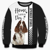 Springer Spaniel - Home Is Where My Cat Is - Hoodie, Sweatshirt, TShirt 