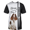 Springer Spaniel - Home Is Where My Cat Is - Hoodie, Sweatshirt, TShirt 