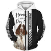 Springer Spaniel - Home Is Where My Cat Is - Hoodie, Sweatshirt, TShirt 