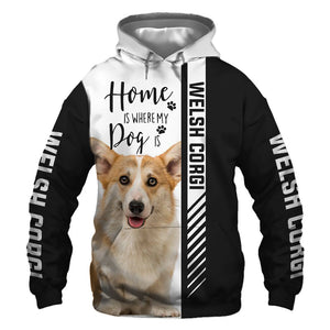 Welsh Corgi - Home Is Where My Dog Is - Hoodie, Sweatshirt, TShirt 