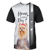Cute Yorkshire Terrier - Home Is Where My Dog Is - Hoodie, Sweatshirt, TShirt 