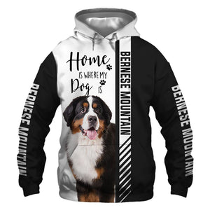 Bernese Mountain Dog - Home Is Where My Dog Is
- Hoodie, Sweaters, TShirt