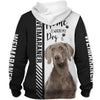 Black White Weimaraner - Home Is Where My Dog Is - Hoodie, Sweatshirt, TShirt 