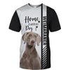 Black White Weimaraner - Home Is Where My Dog Is - Hoodie, Sweatshirt, TShirt 