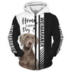 Black White Weimaraner - Home Is Where My Dog Is - Hoodie, Sweatshirt, TShirt 